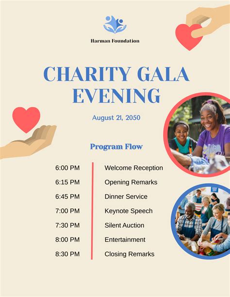 FREE 10+ Charity Event Program Samples & Templates in MS Word .